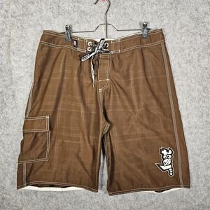 Lost Enterprises Y2K Graffiti Logo Skate Beach Surf Board Shorts 34 (33) READ